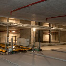 Parkeringssystem sett fra innsiden